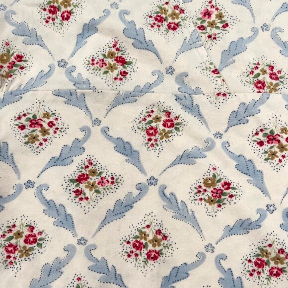 Liz Claiborne Women's Floral Patterned V-Neck Top XL Short Sleeve Vintage 90s - Picture 2 of 7